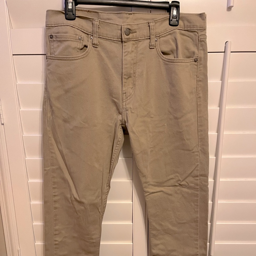 Khaki Levi Slim Jeans
